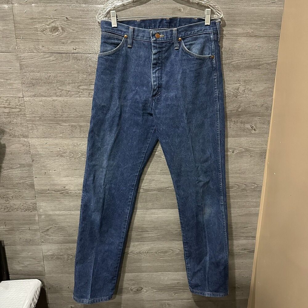 Vintage Wrangler Slim Fit Jeans Womens 32x32 Blue Medium Wash Denim USA Made